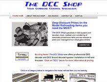 Tablet Screenshot of dccshop.com